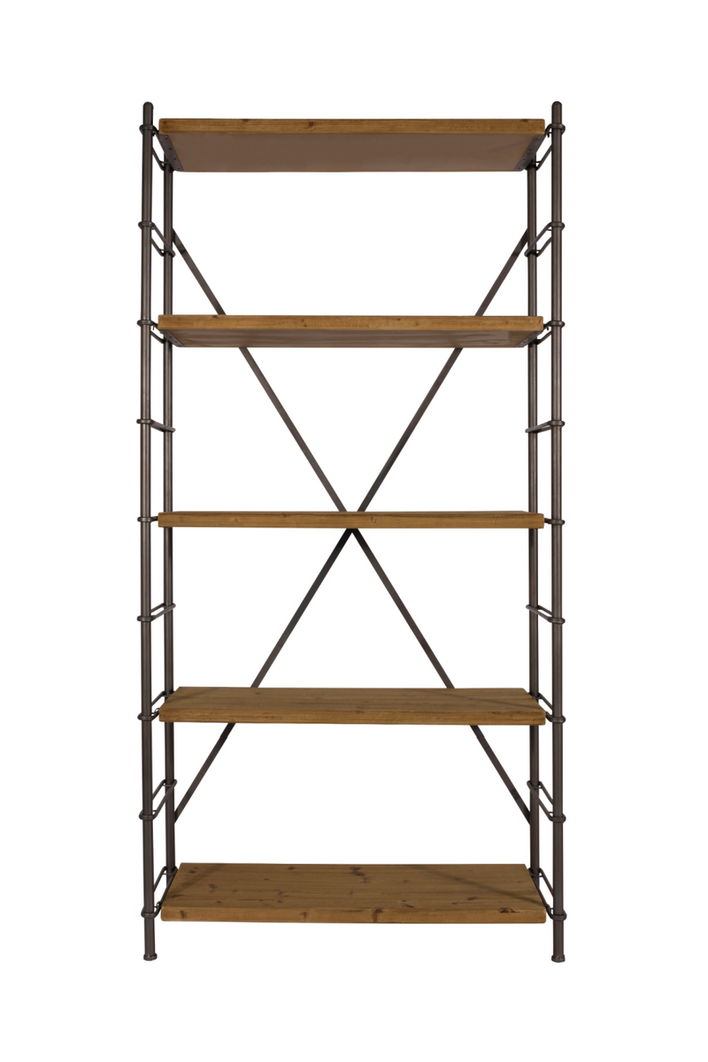 5-Shelf Storage Cabinet | Dutchbone Iron | Woodfurniture.com