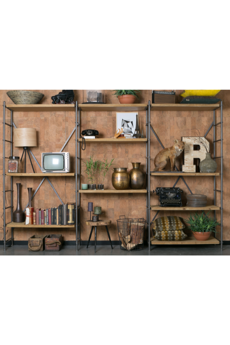 5-Shelf Storage Cabinet | Dutchbone Iron | Woodfurniture.com