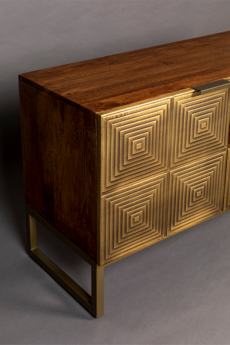 Art Deco Brass Sideboard | Dutchbone Volan | Woodfurniture.com