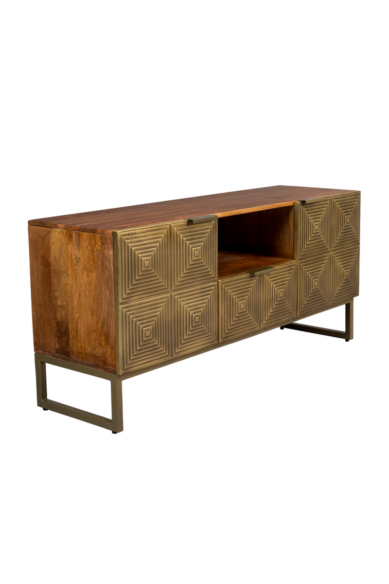 Art Deco Brass Sideboard | Dutchbone Volan | Woodfurniture.com