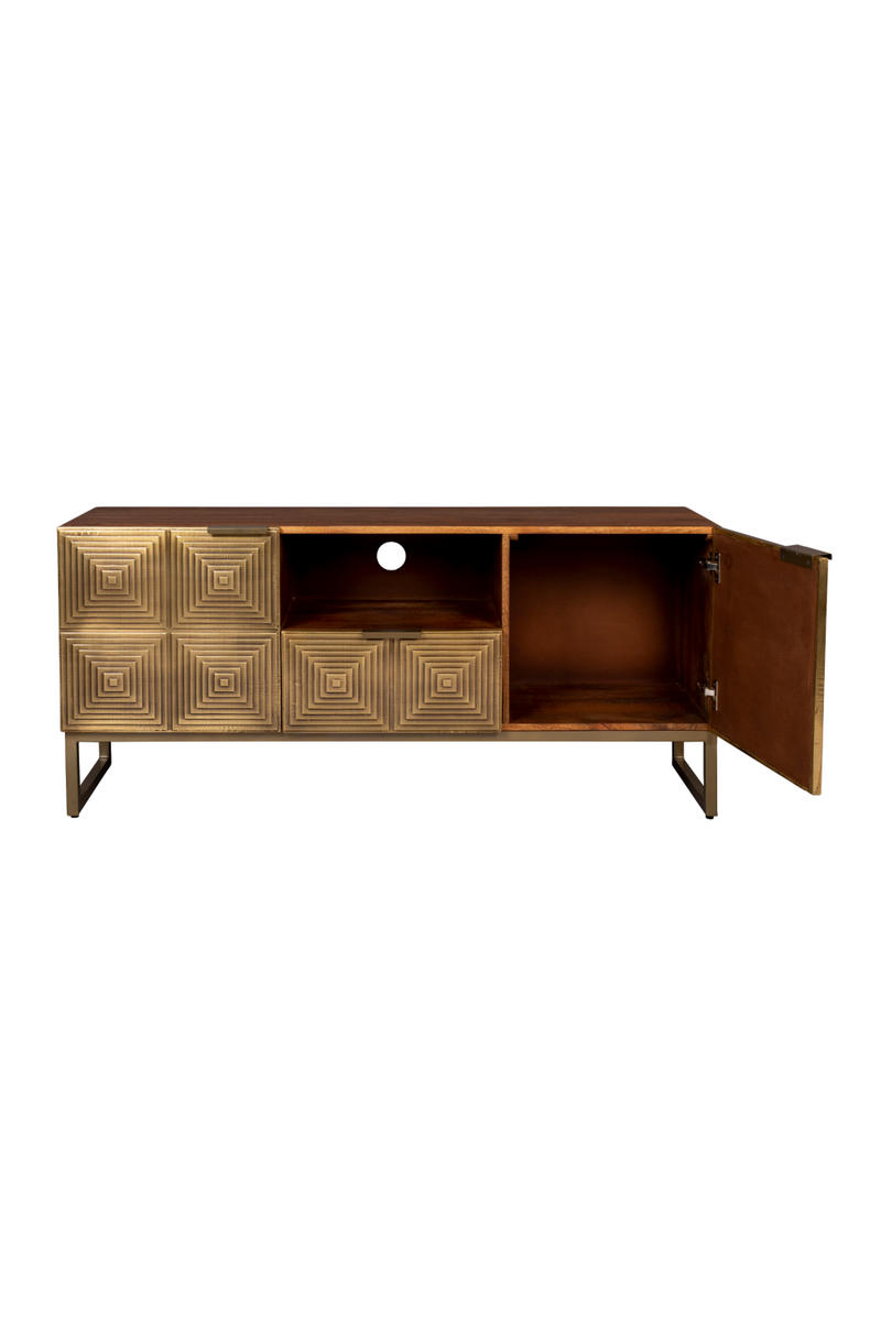 Art Deco Brass Sideboard | Dutchbone Volan | Woodfurniture.com