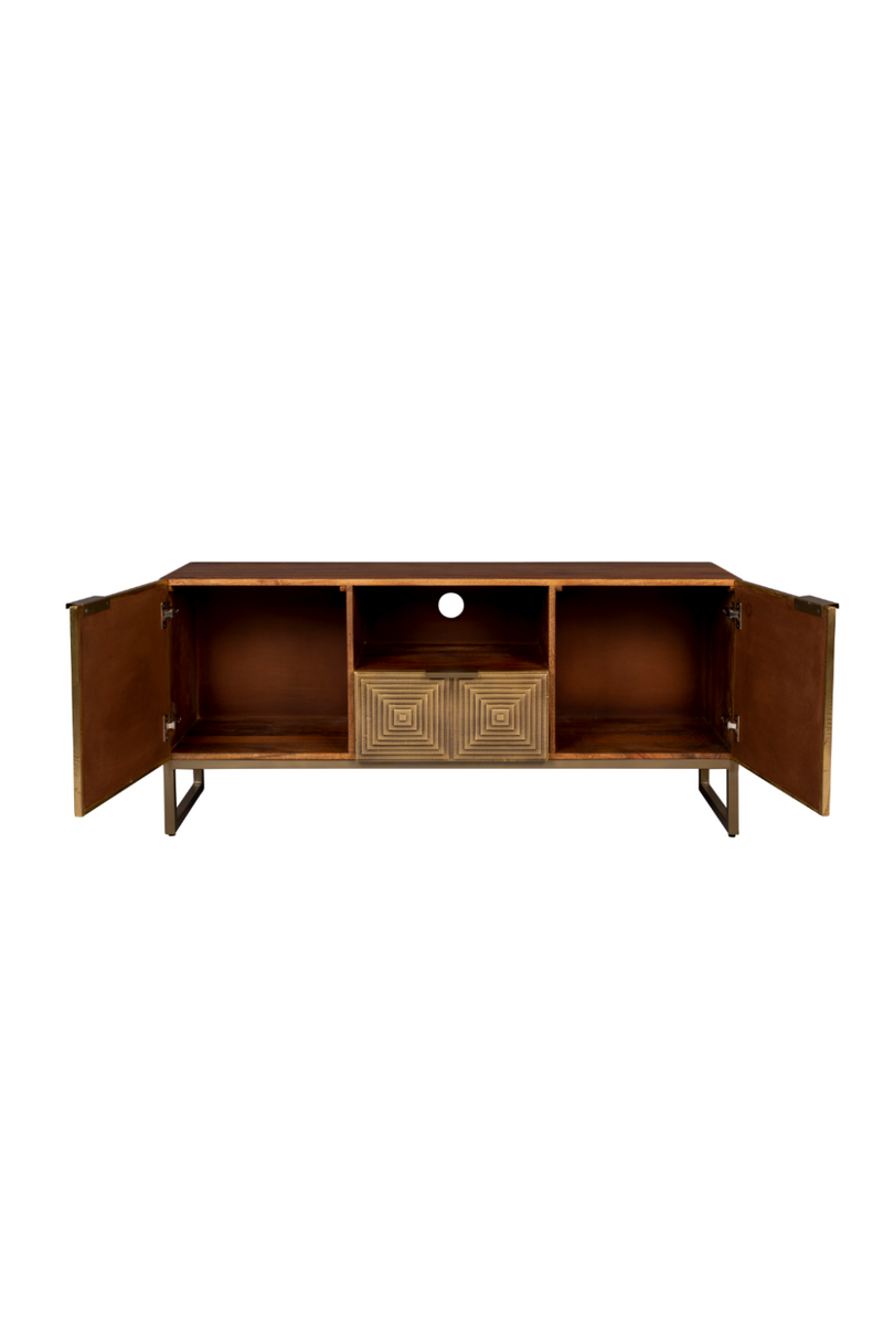 Art Deco Brass Sideboard | Dutchbone Volan | Woodfurniture.com