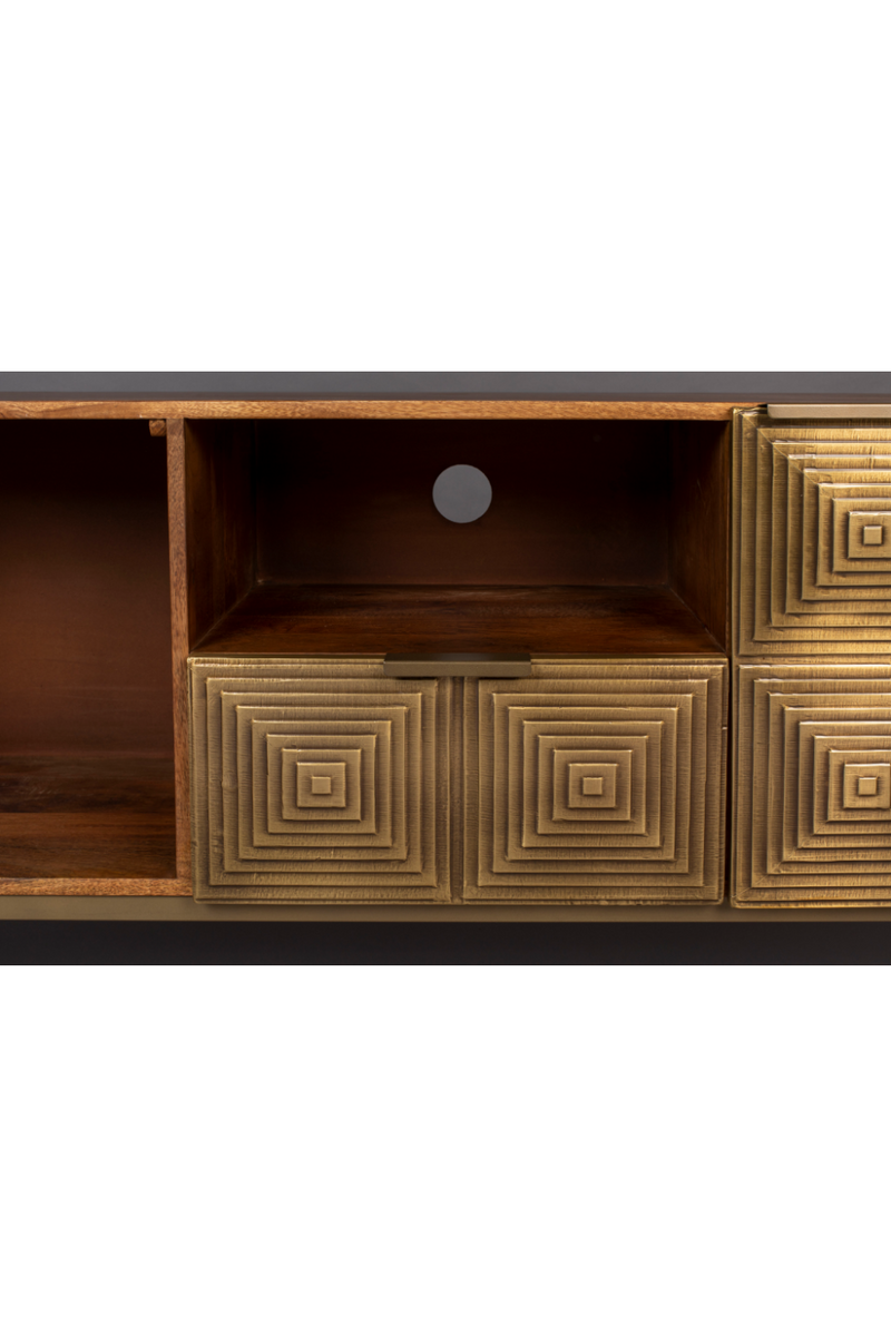 Art Deco Brass Sideboard | Dutchbone Volan | Woodfurniture.com