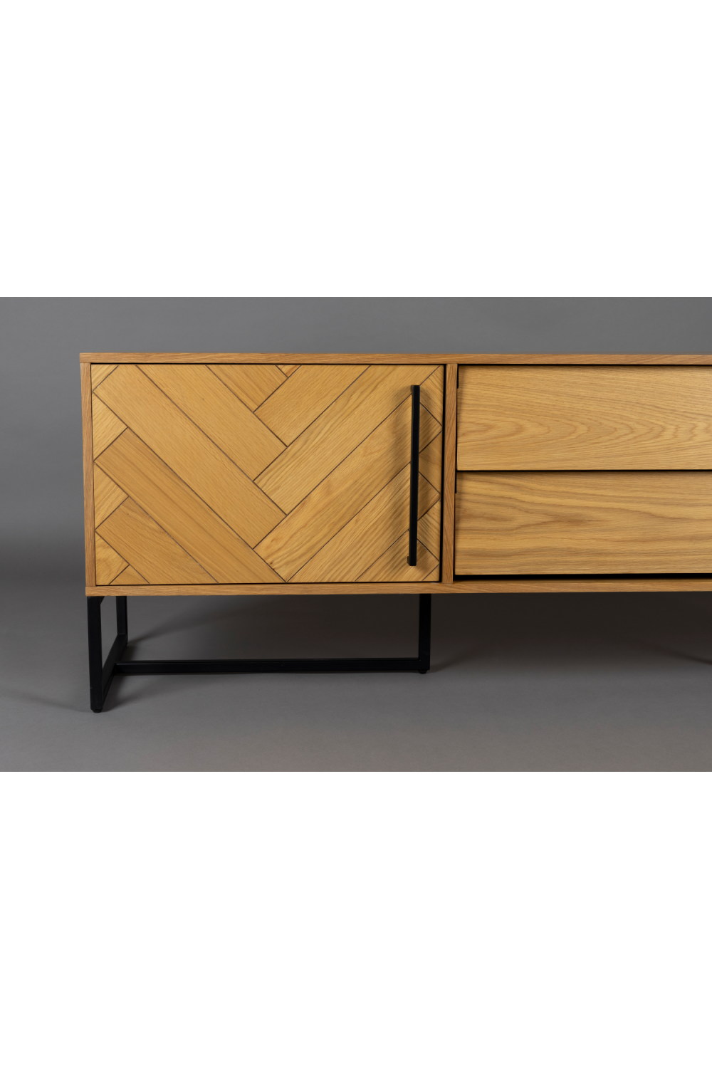 Wooden Herringbone Sideboard | Dutchbone Class | Woodfurniture.com