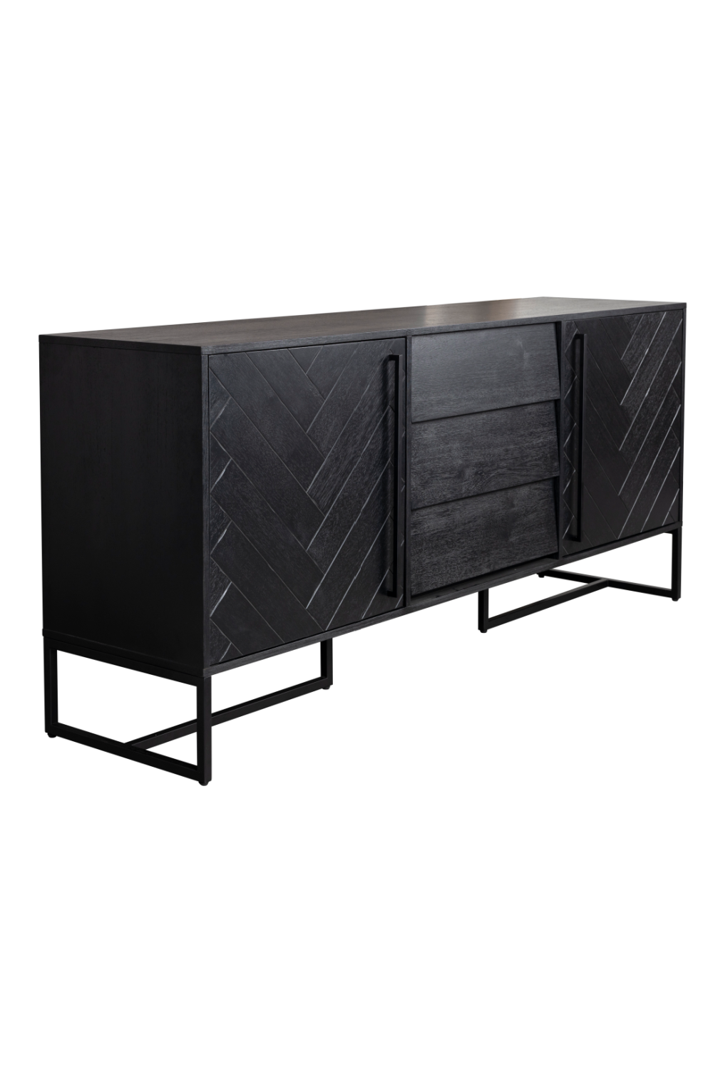 Wooden Herringbone Patterned Sideboard | Dutchbone Class | Woodfurniture.com