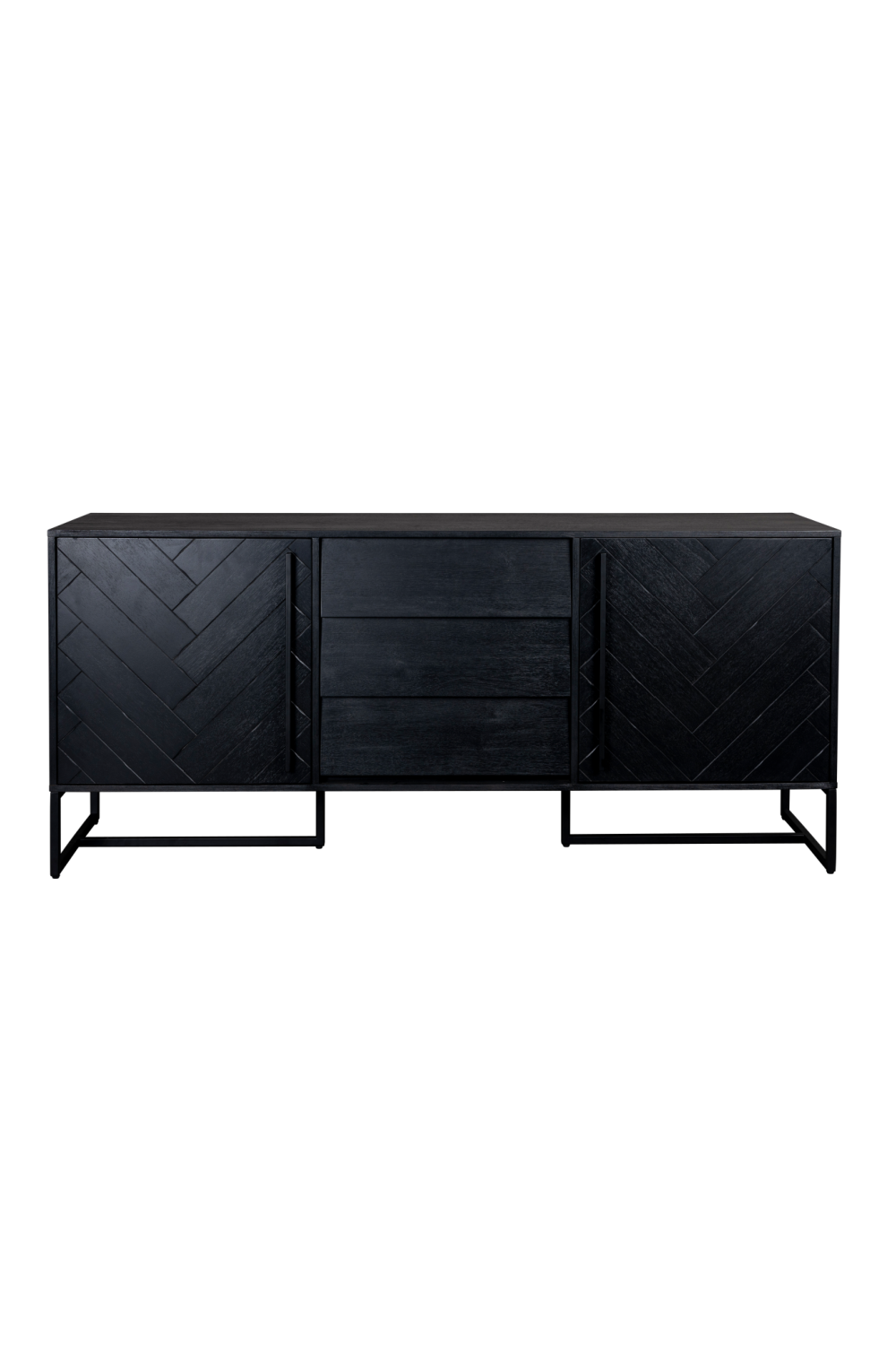 Wooden Herringbone Patterned Sideboard | Dutchbone Class | Woodfurniture.com