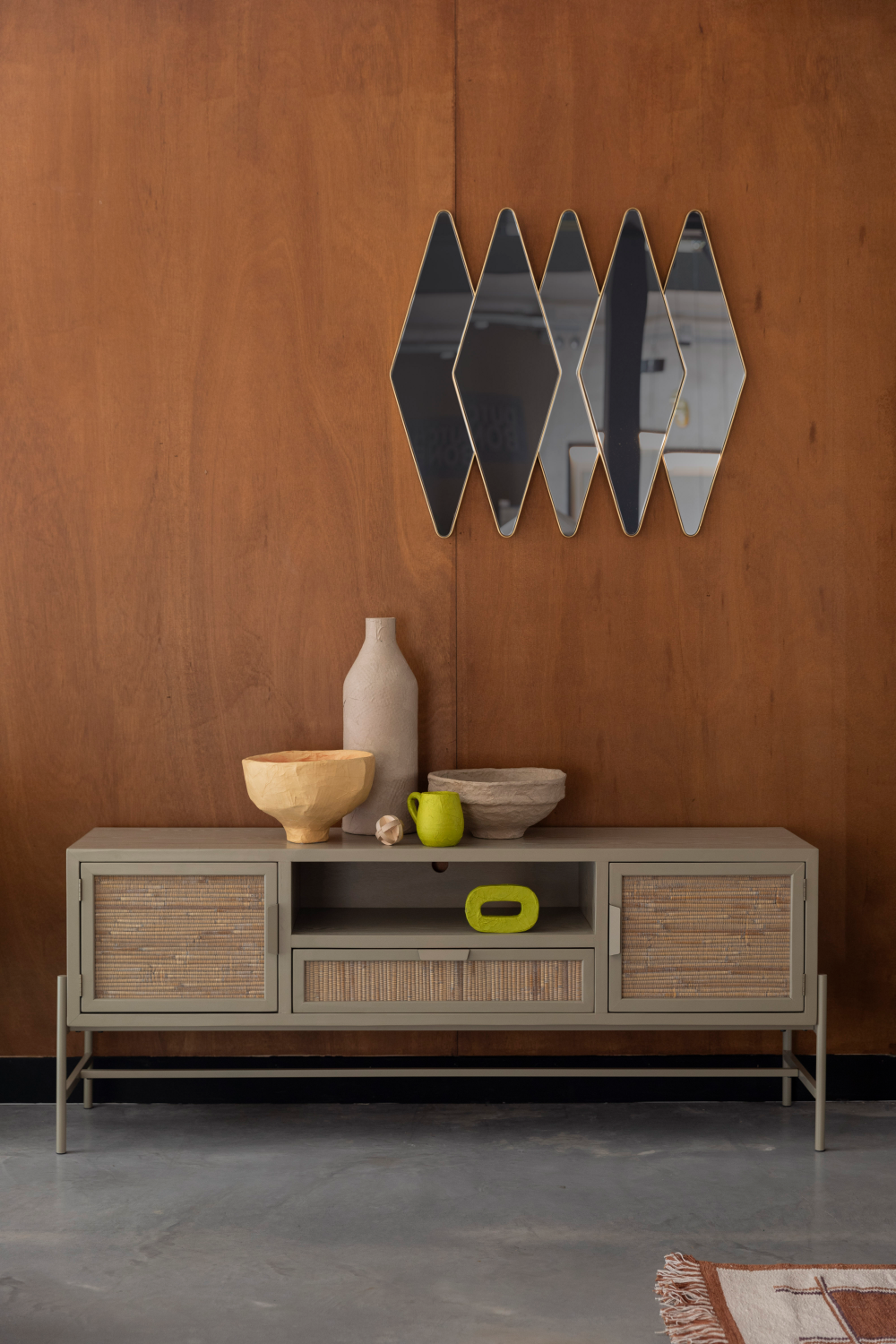 Rattan Modern Sideboard | Dutchbone Yasu | Woodfurniture.com