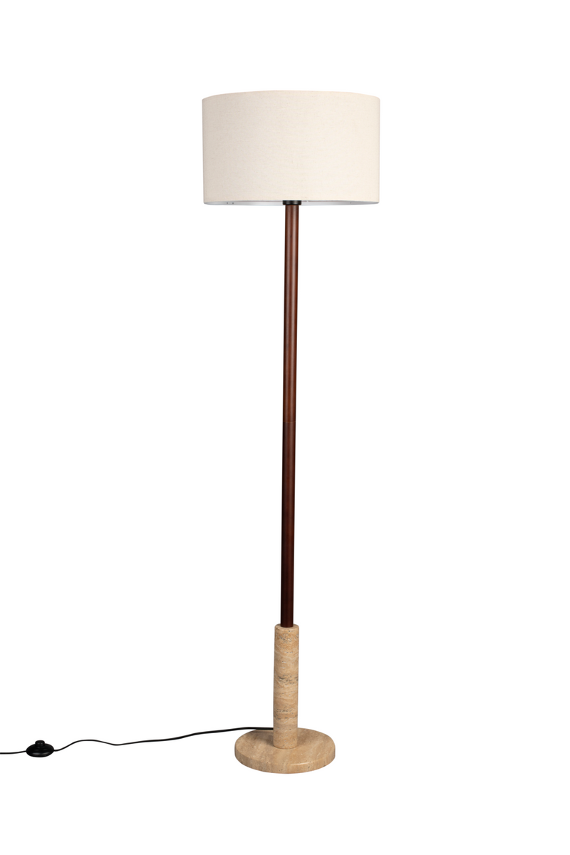 Beige Drum Shade Floor Lamp | Dutchbone Jackson | Woodfurniture.com