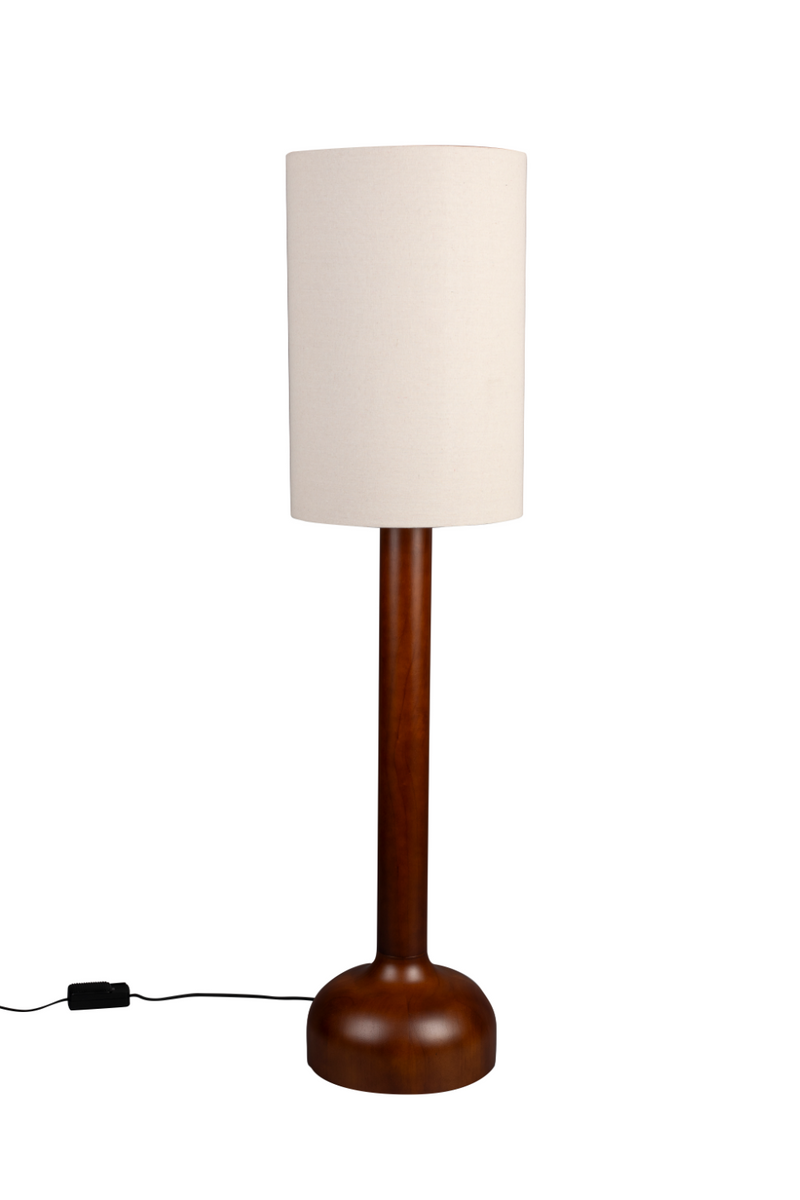 Rubber Wood Floor Lamp | Dutchbone Jones | Woodfurniture.com