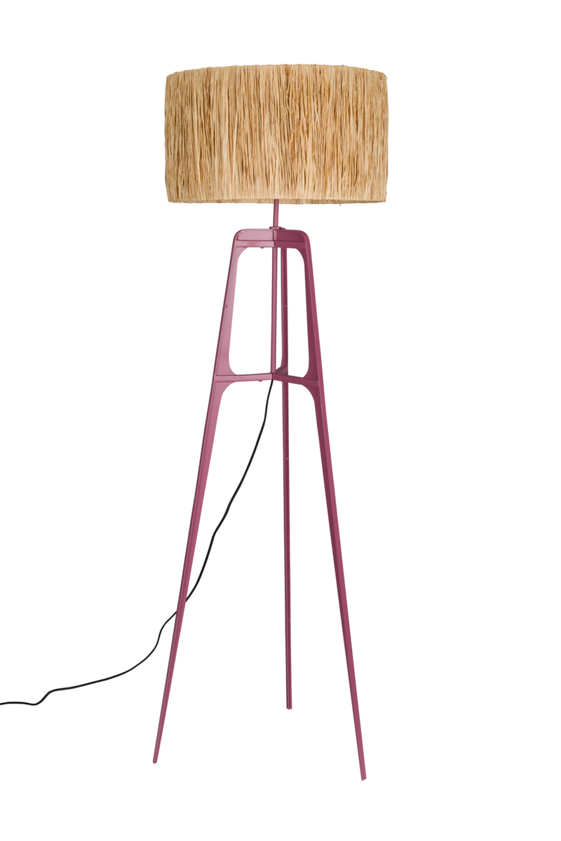 Natural Handmade Floor Lamp | Dutchbone Afra | Woodfurniture.com