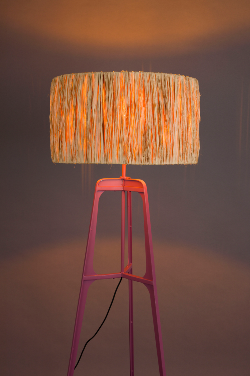 Natural Handmade Floor Lamp | Dutchbone Afra | Woodfurniture.com