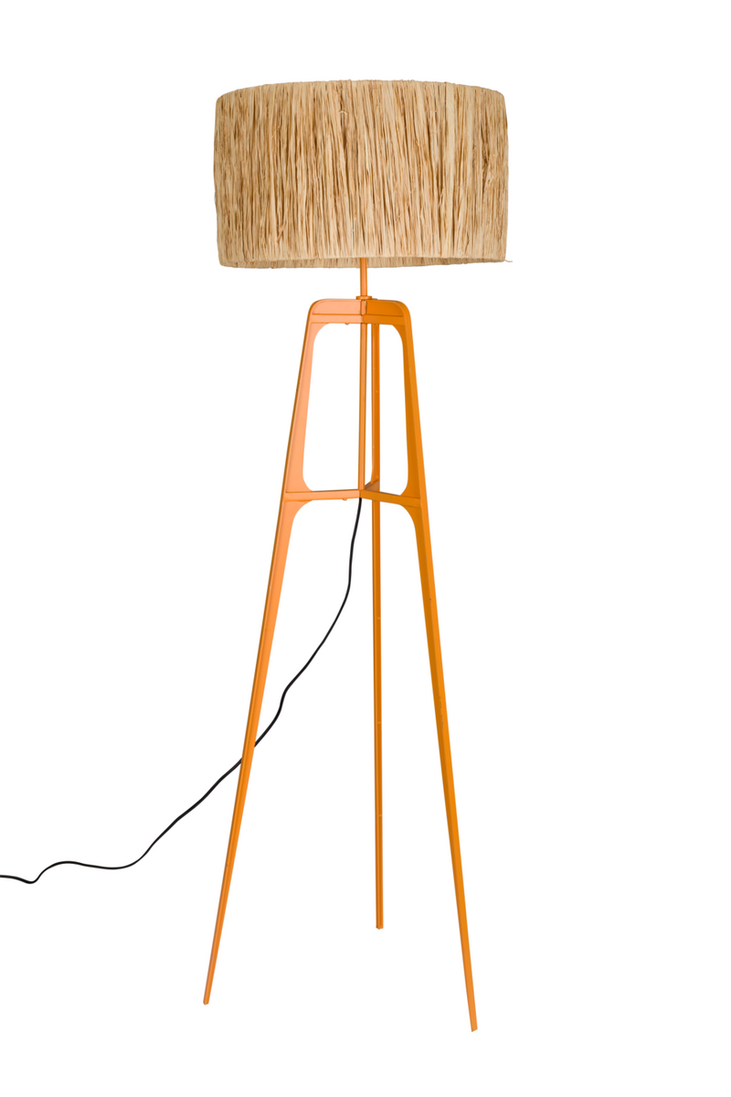 Natural Handmade Floor Lamp | Dutchbone Afra | Woodfurniture.com