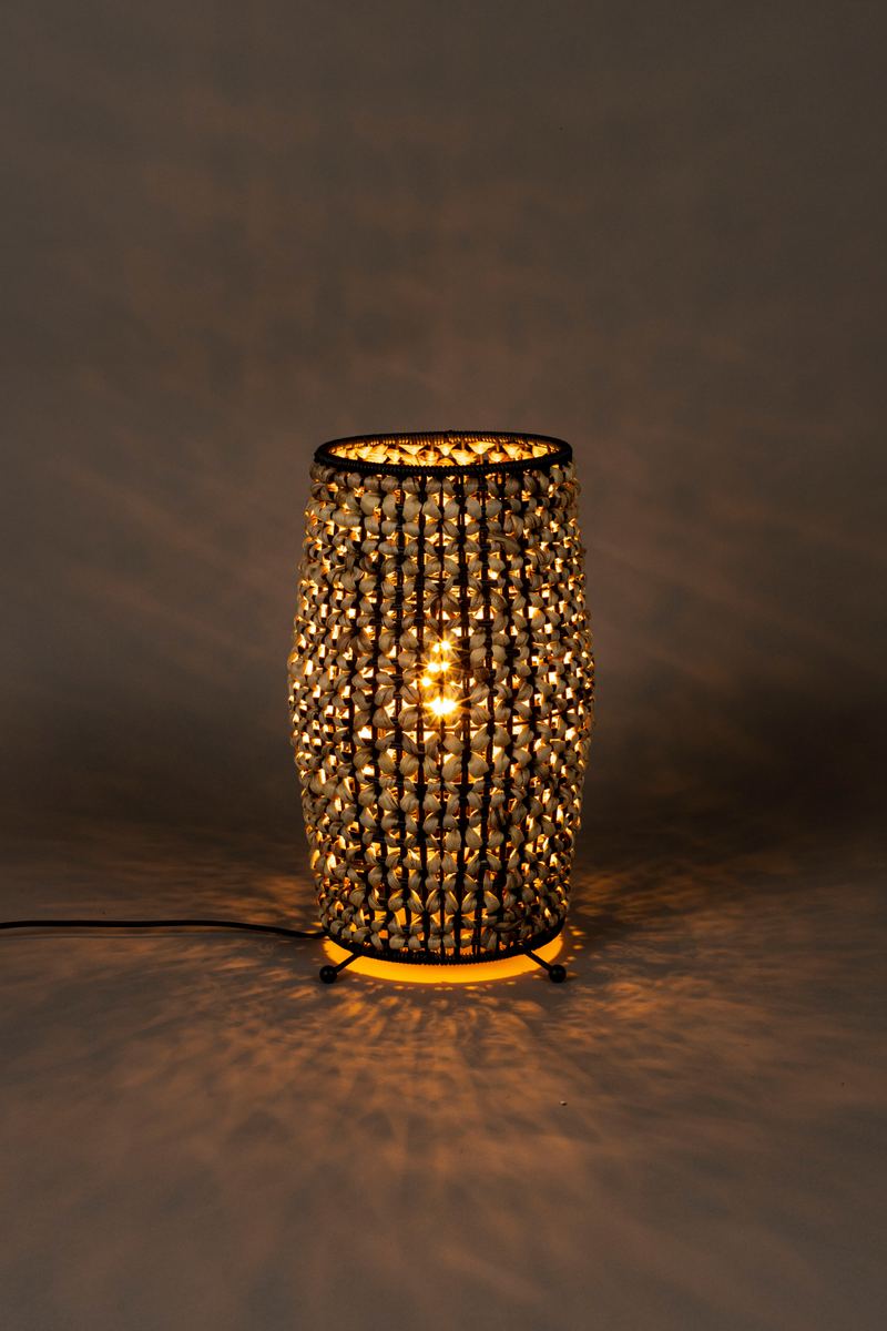 Contemporary Woven Table Lamp | Dutchbone Hyacint | Woodfurniture.com