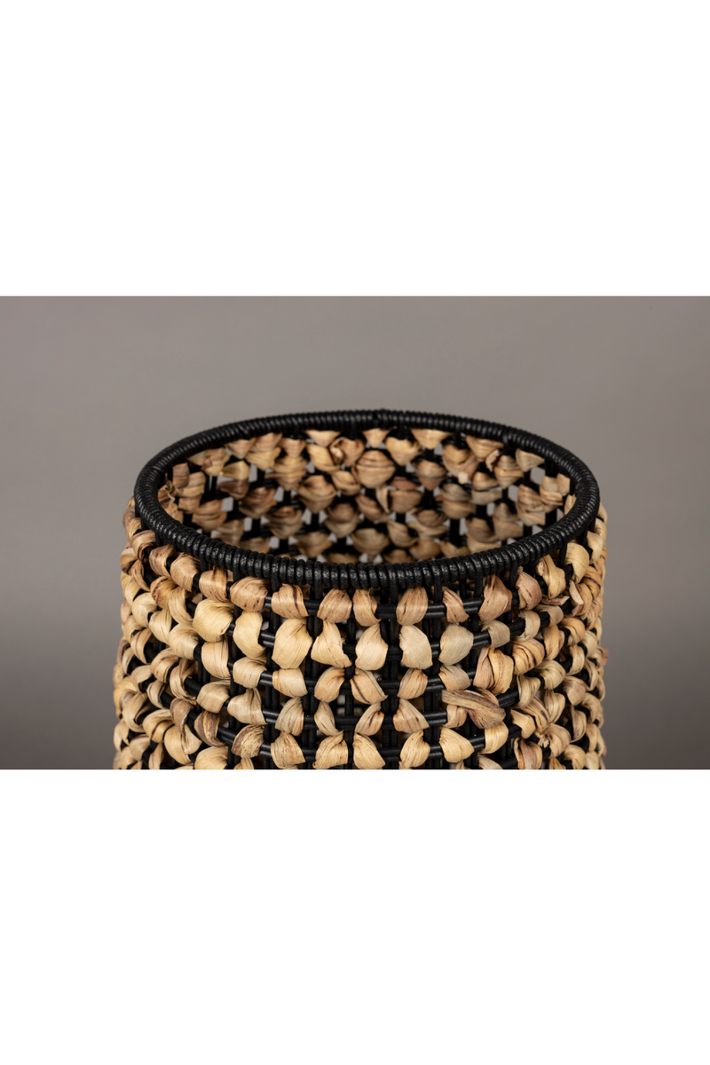 Contemporary Woven Table Lamp | Dutchbone Hyacint | Woodfurniture.com