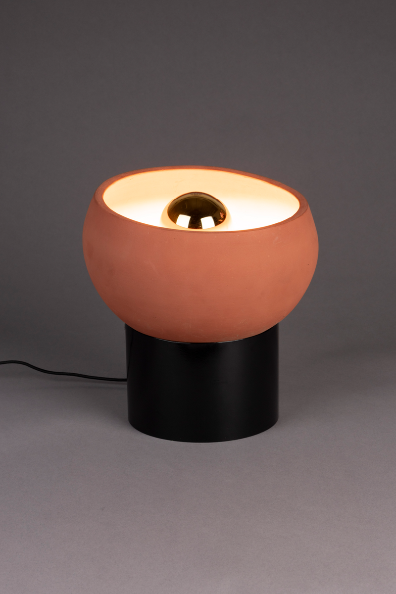 Terracotta Bowl Table Lamp | Dutchbone Zahra | Oroatrade.com