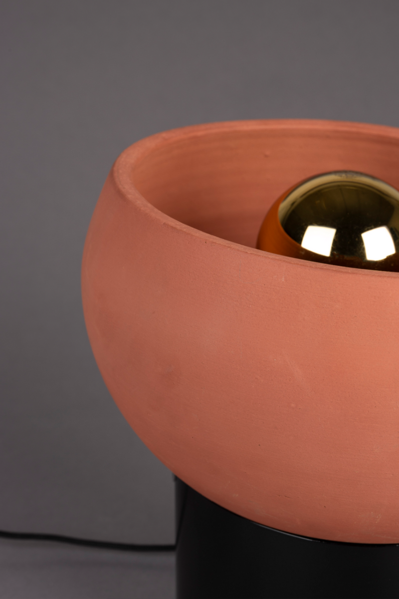 Terracotta Bowl Table Lamp | Dutchbone Zahra | Oroatrade.com