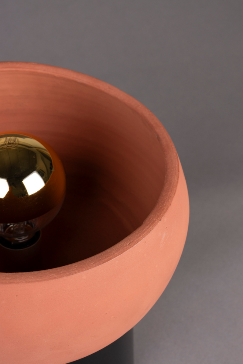 Terracotta Bowl Table Lamp | Dutchbone Zahra | Oroatrade.com