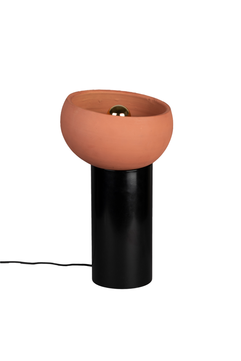 Terracotta Bowl Table Lamp | Dutchbone Zahra | Woodfurniture.com