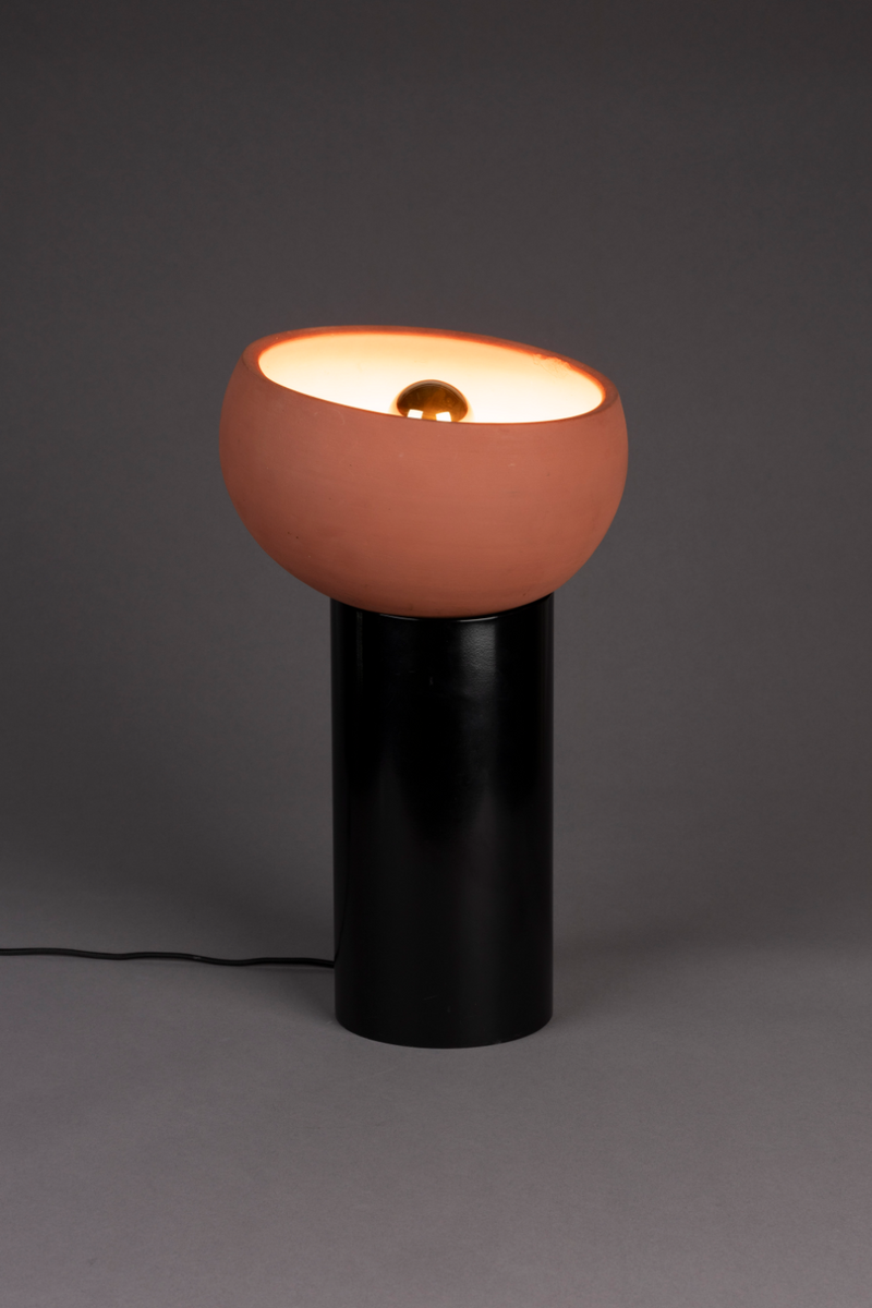 Terracotta Bowl Table Lamp | Dutchbone Zahra | Woodfurniture.com