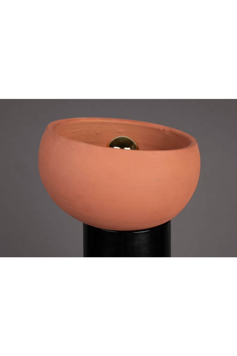 Terracotta Bowl Table Lamp | Dutchbone Zahra | Oroatrade.com