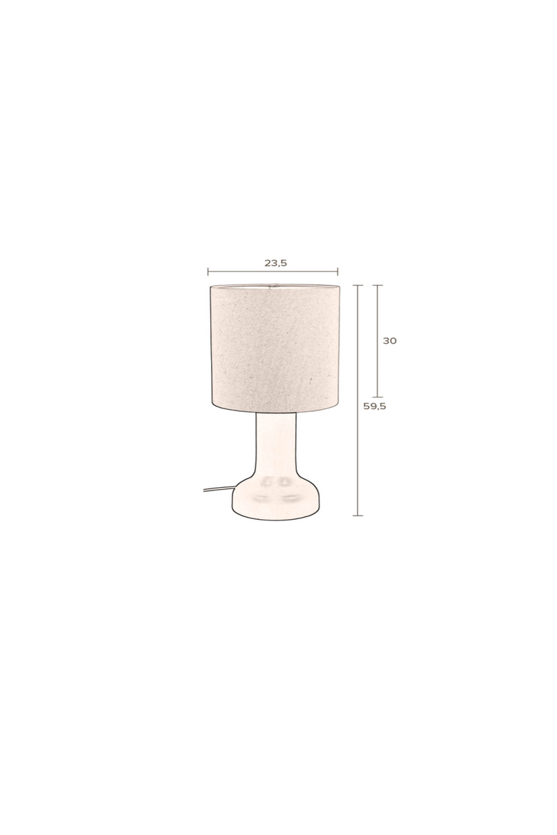 Beige Table Lamp | Dutchbone Jones | Woodfurniture.com