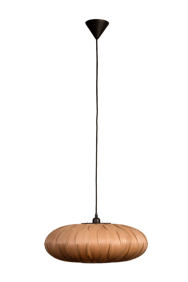 Oval Wood Pendant Lamp | Dutchbone Bond | Woodfurniture.com