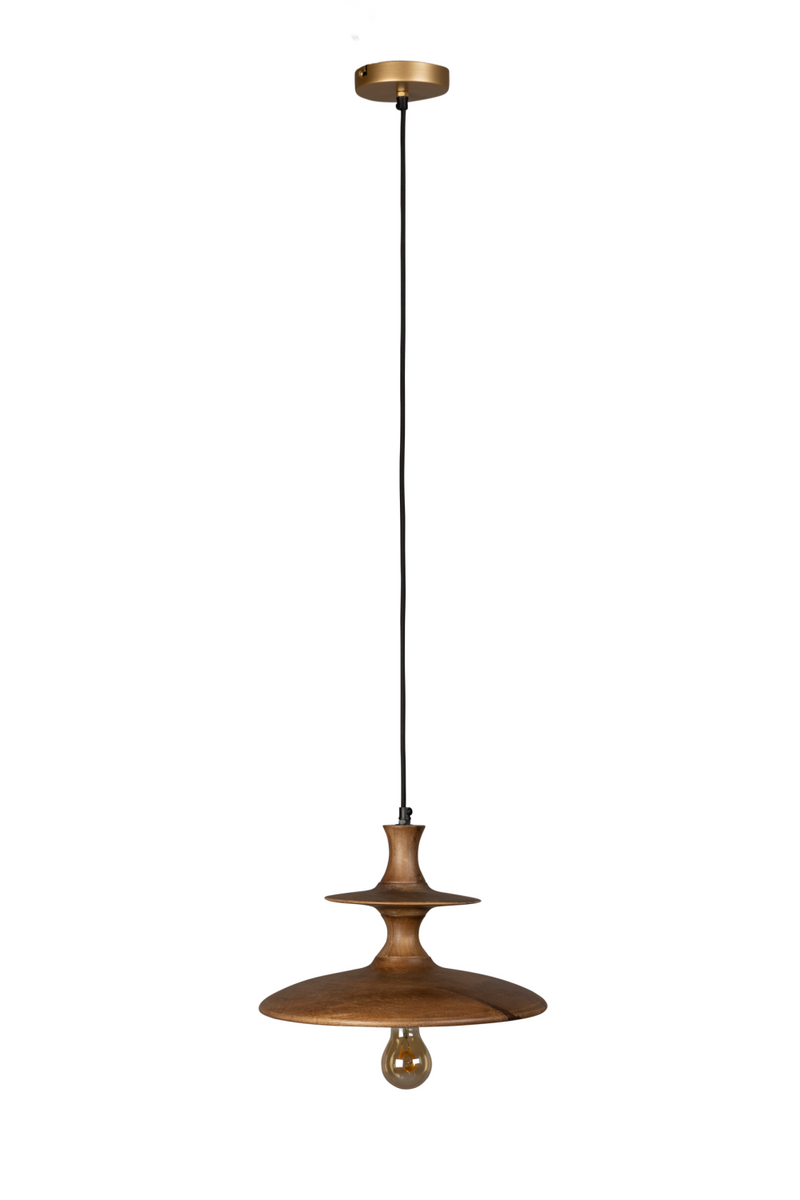 Vintage Mango Wood Pendant Lamp | Dutchbone Cath | Woodfurniture.com