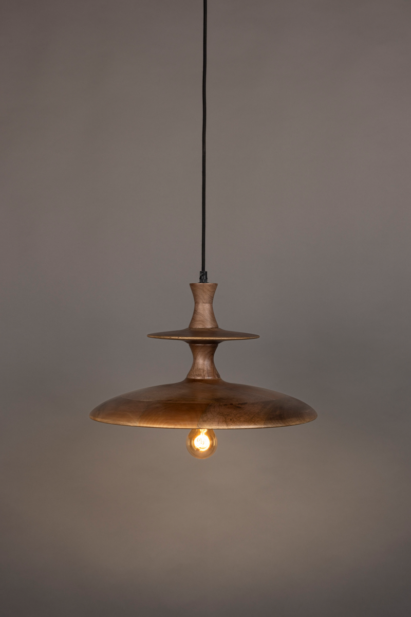 Vintage Mango Wood Pendant Lamp | Dutchbone Cath | Woodfurniture.com