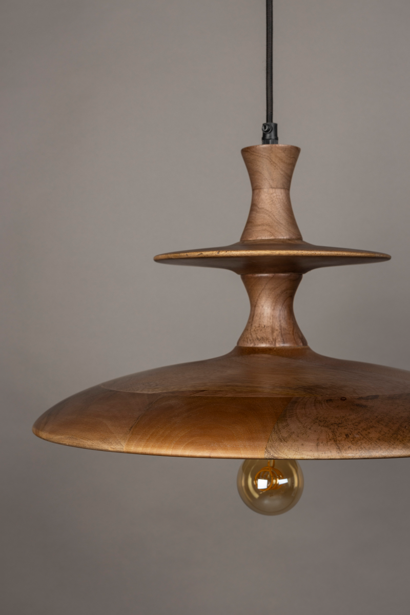 Vintage Mango Wood Pendant Lamp | Dutchbone Cath | Woodfurniture.com