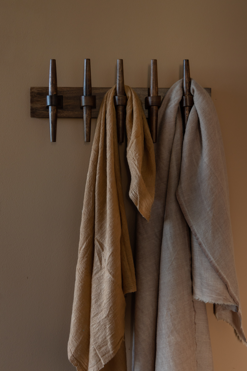 Lacquered Wood Wall Coat Rack | Dutchbone Jakub | Woodfurniture.com