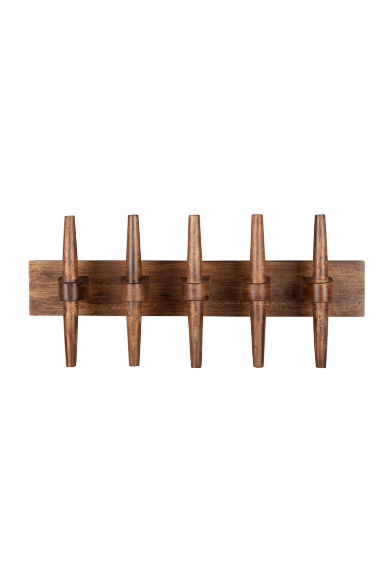 Lacquered Wood Wall Coat Rack | Dutchbone Jakub | Woodfurniture.com