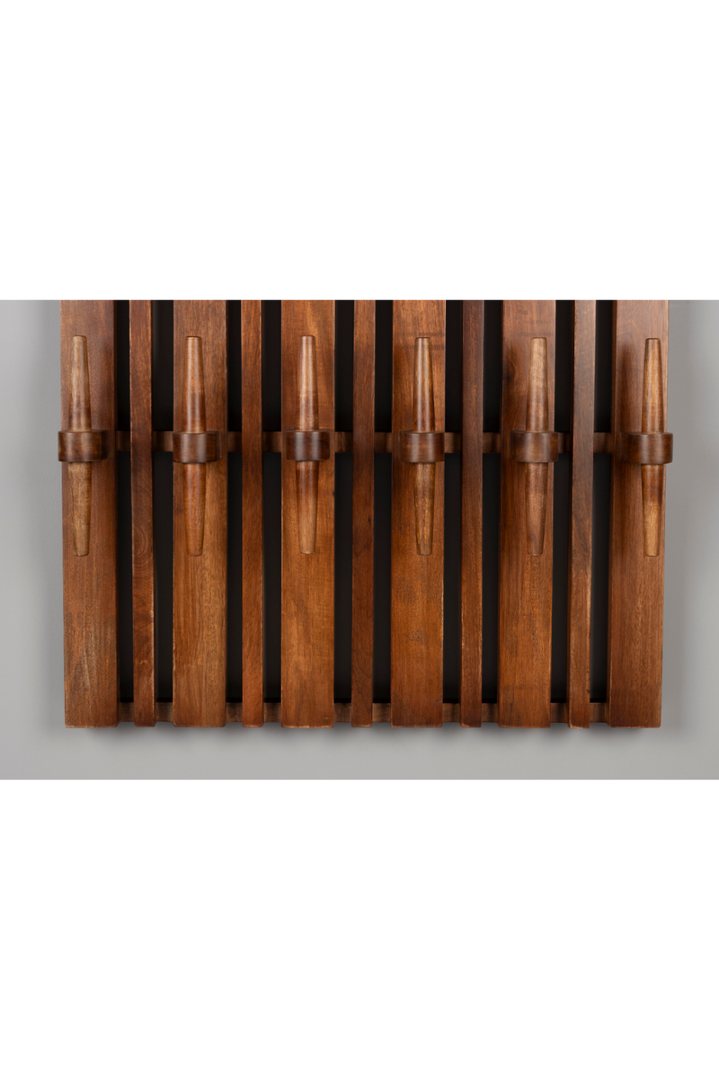 Wooden Wall Coat Rack With Shelf | Dutchbone Jakub | Woodfurniture.com