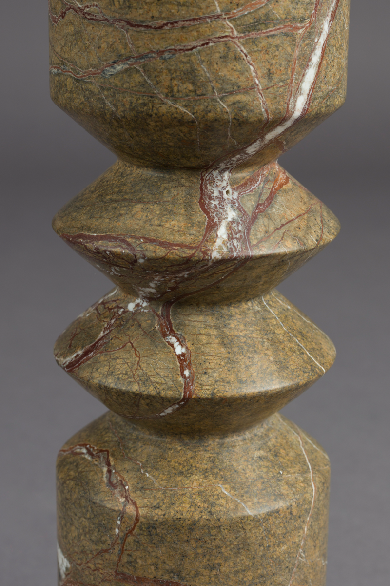 Brown Marble Candle Holder (2) | Dutchbone Satpura | Woodfurniture.com