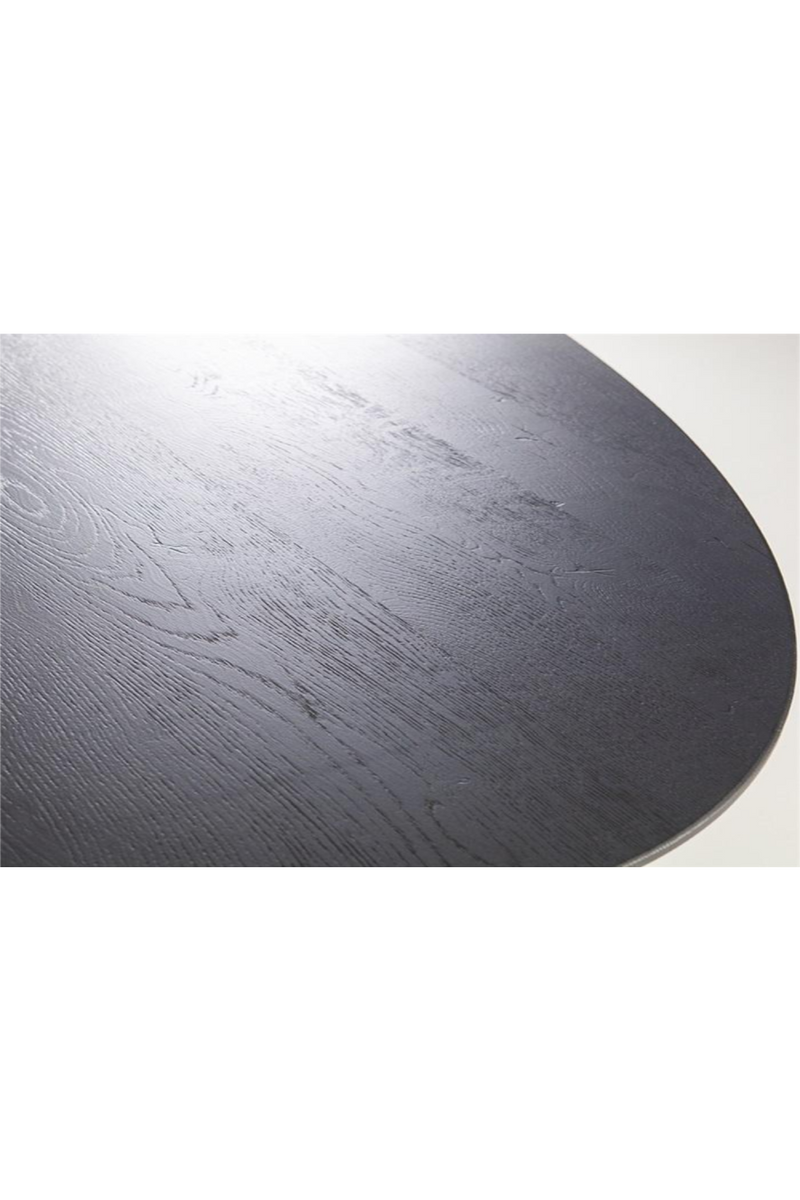 Black Oval Dining Table M | Eleonora Siera | Woodfurniture.com