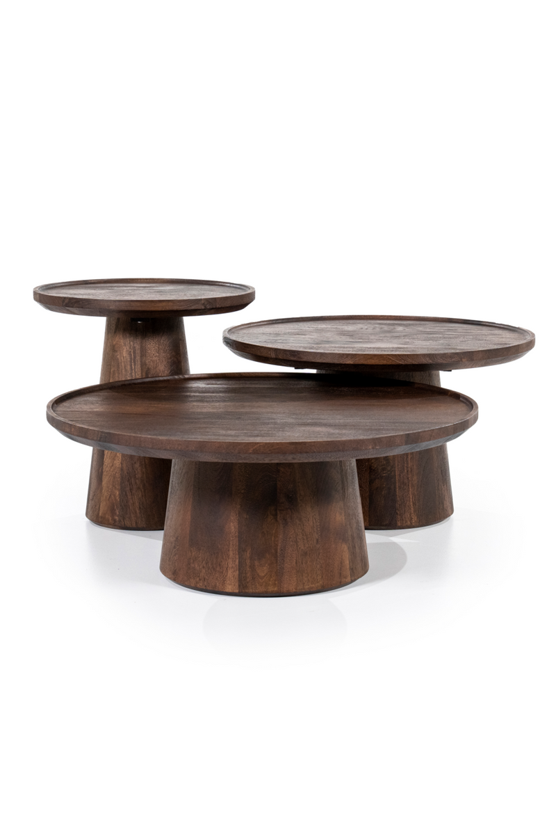 Wooden Pedestal Coffee Table | Eleonora Ron | Woodfurniture.com