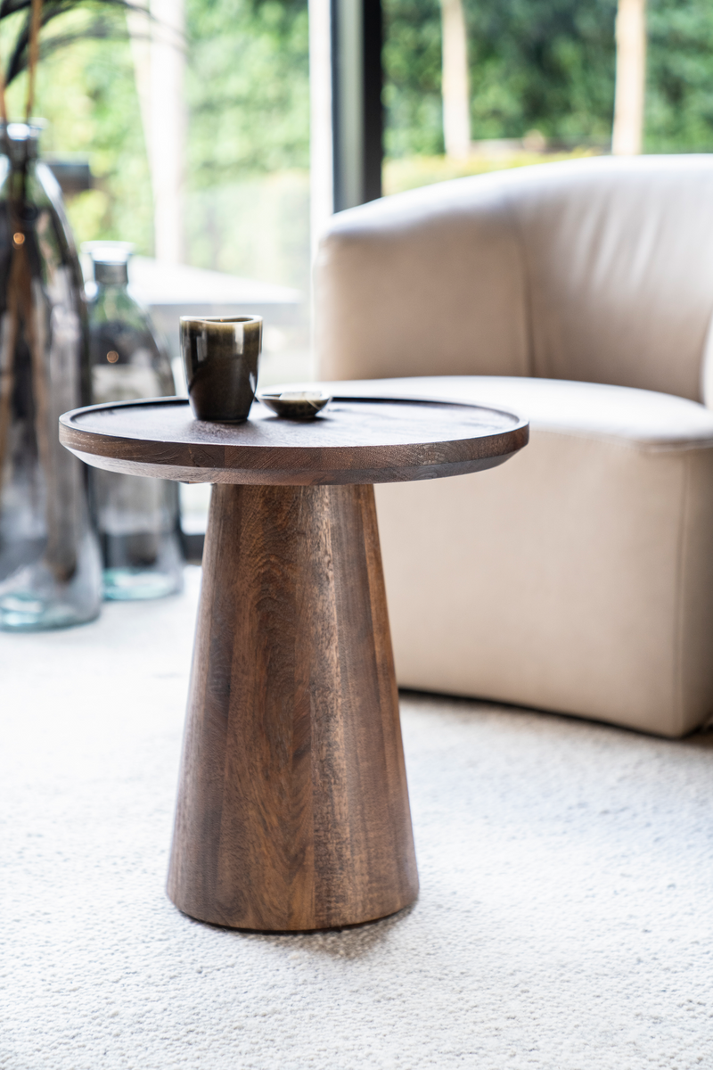 Wooden Pedestal Coffee Table | Eleonora Ron | Woodfurniture.com