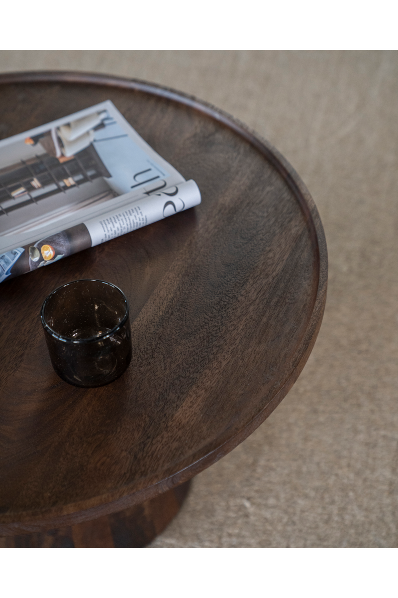 Wooden Pedestal Coffee Table | Eleonora Ron | Woodfurniture.com