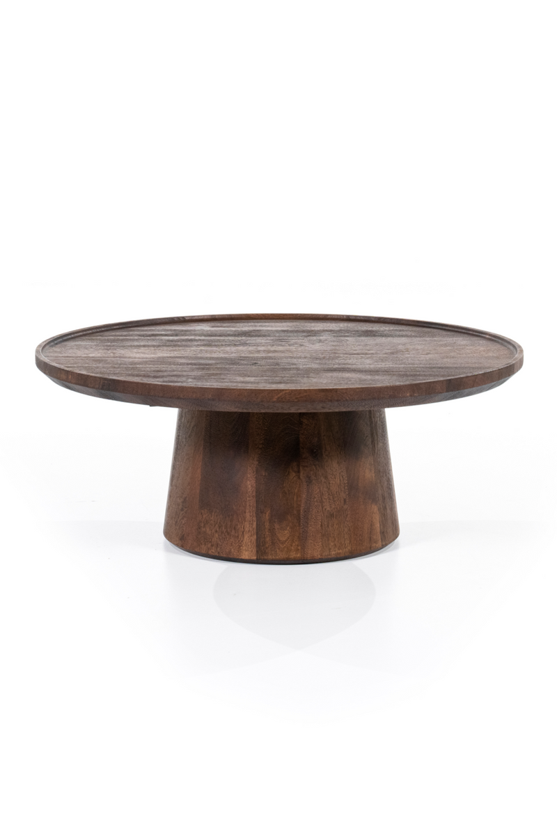 Wooden Pedestal Coffee Table | Eleonora Ron | Woodfurniture.com