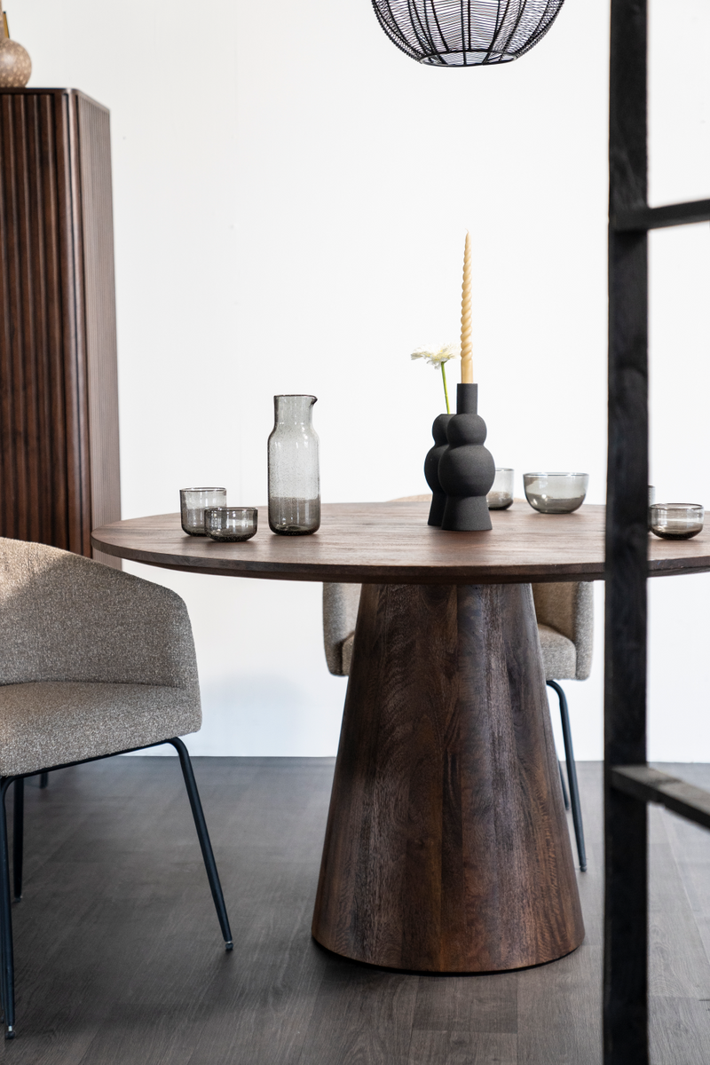Wooden Pedestal Dining Table | Eleonora Aron | Woodfurniture.com