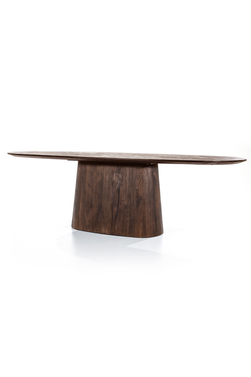 Mango Wood Pedestal Dining Table S | Eleonora Aron | Woodfurniture.com