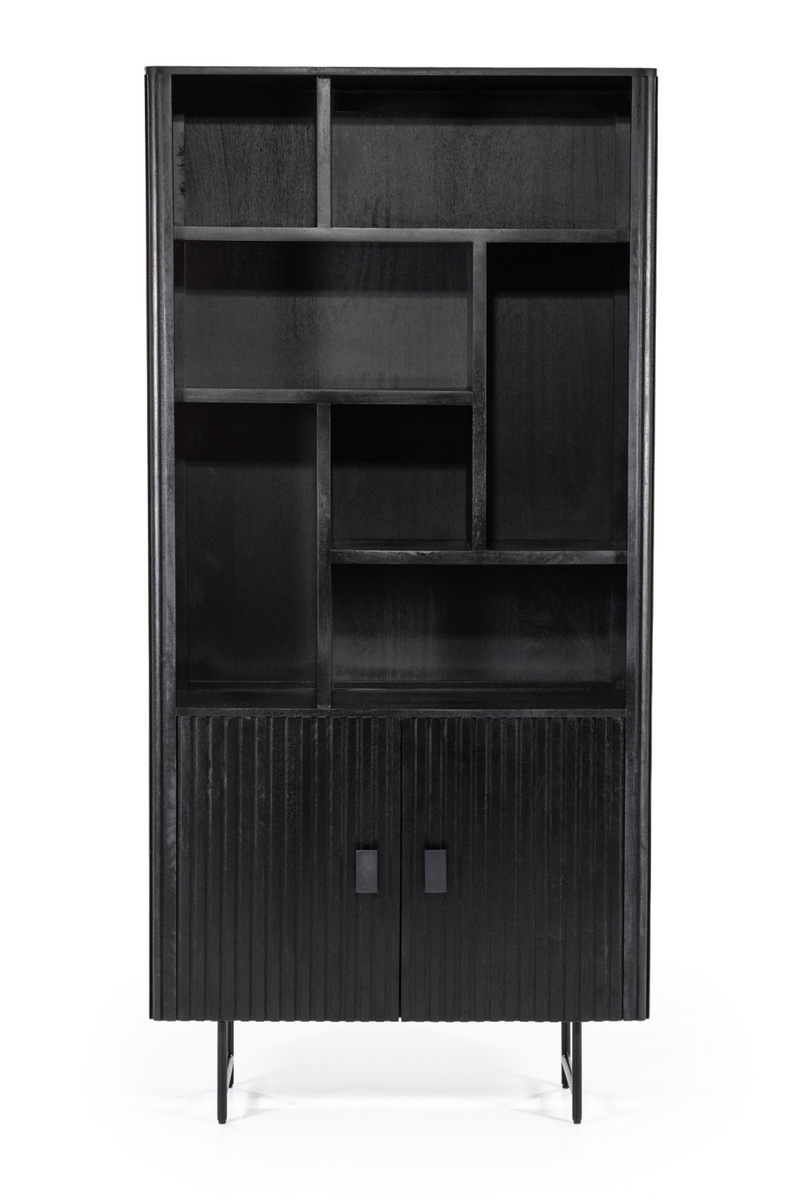 Black Mango Wood Bookcase | Eleonora Remi  | Woodfurniture.com