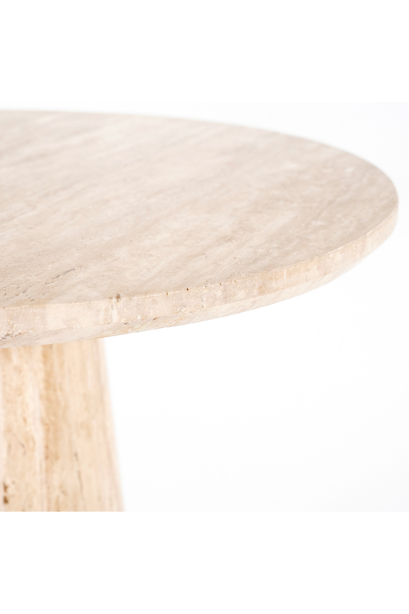 Travertine Pedestal Dining Table | Eleonora Aime | Oroatrade.com