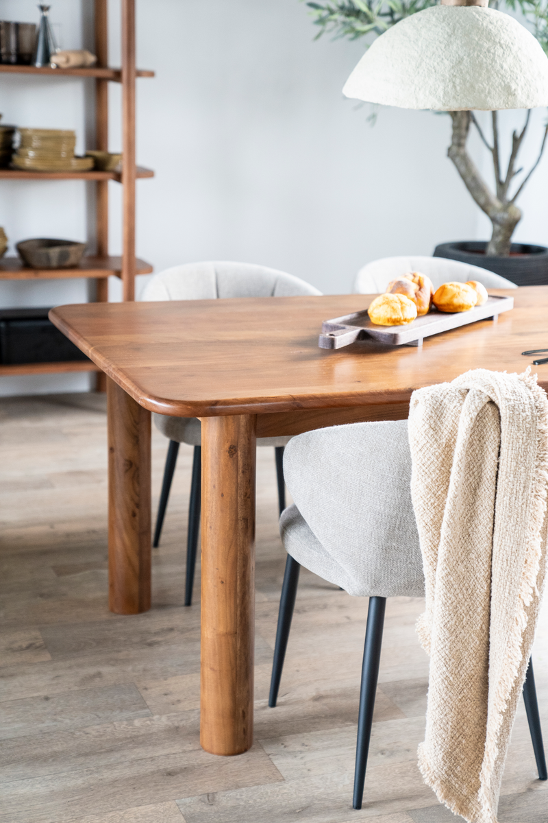 Acacia Farmhouse Dining Table | Eleonora Julian  | Woodfurniture.com