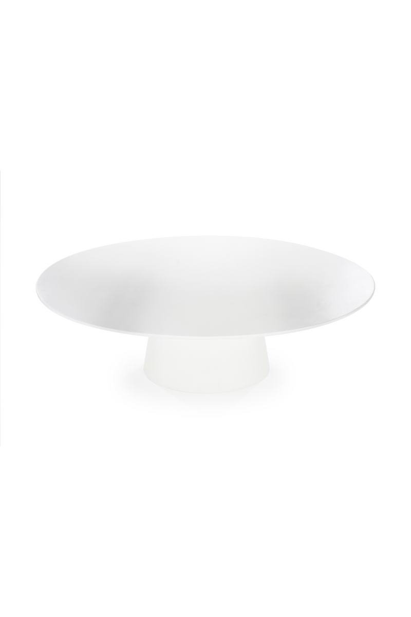 White Oval Glass Dining Table | Eleonora Elin | Woodfurniture.com