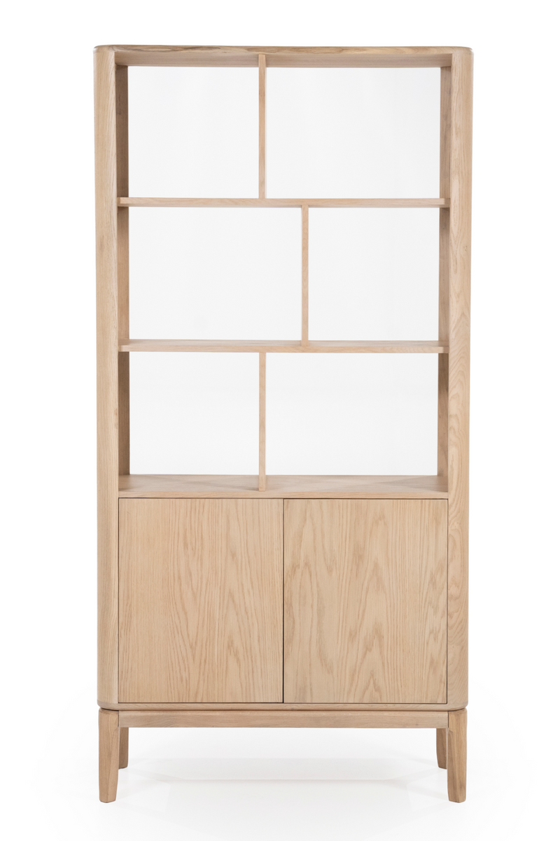 Oak 2-Door Bookcase | Eleonora Harvey | Woodfurniture.com