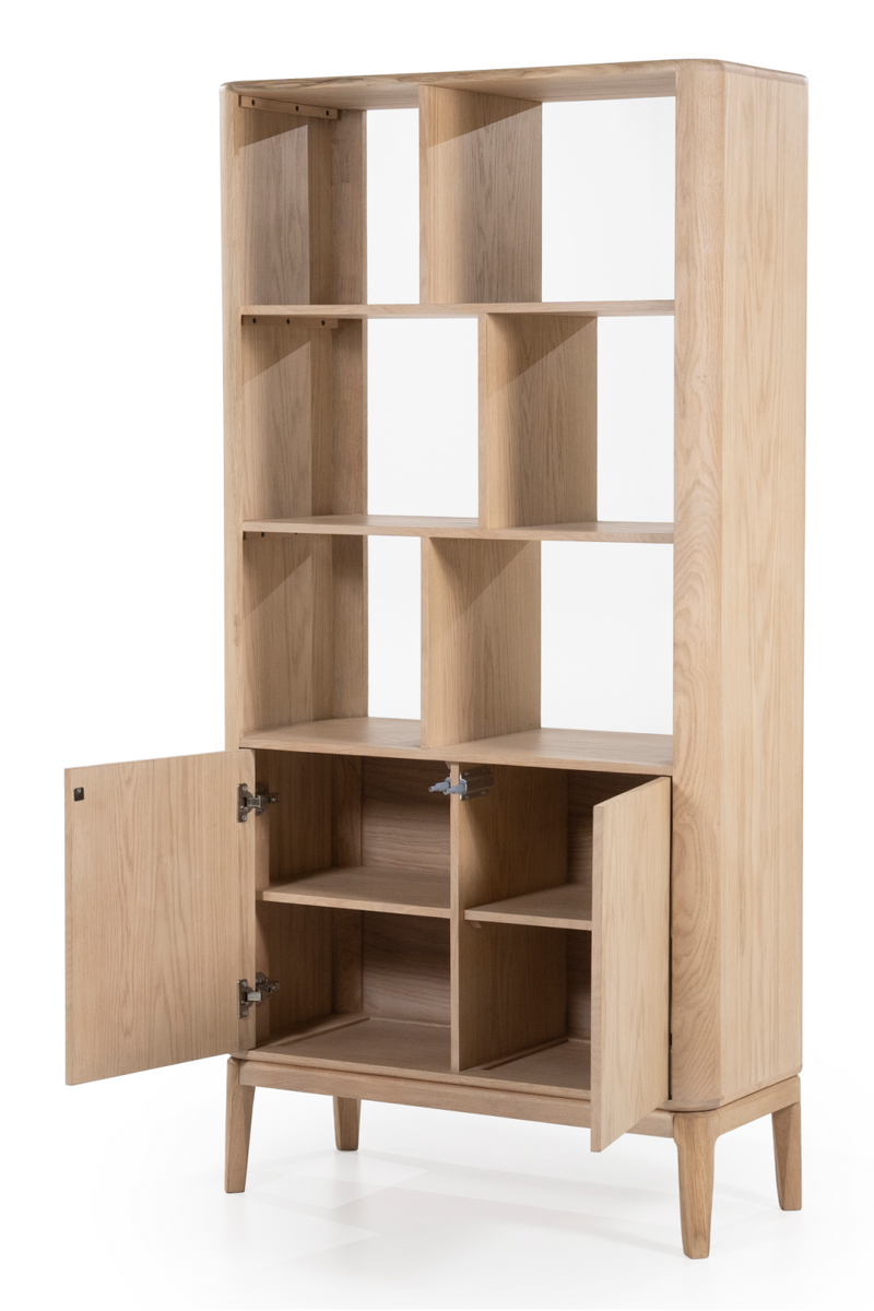 Oak 2-Door Bookcase | Eleonora Harvey | Woodfurniture.com