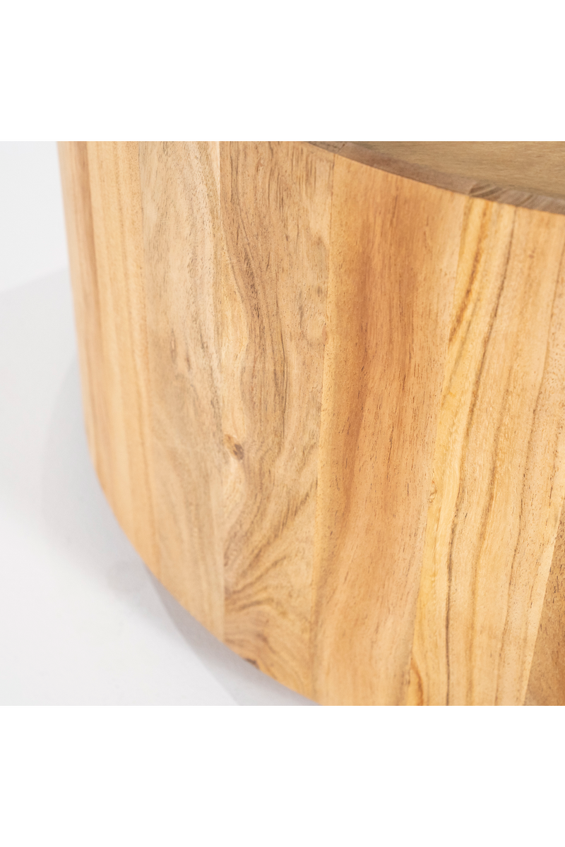 Cylindrical Wooden Side Table | Eleonora Zayn | Woodfurniture.com