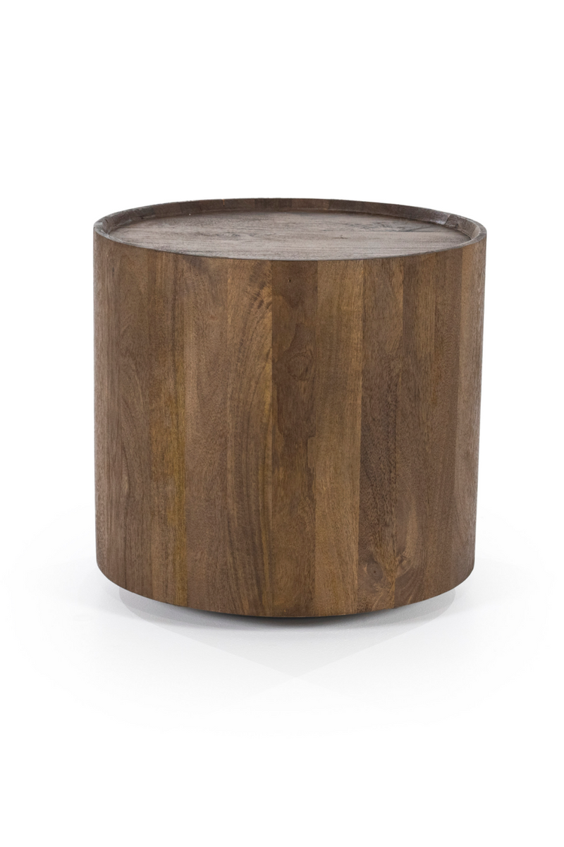 Cylindrical Wooden Side Table | Eleonora Zayn | Woodfurniture.com