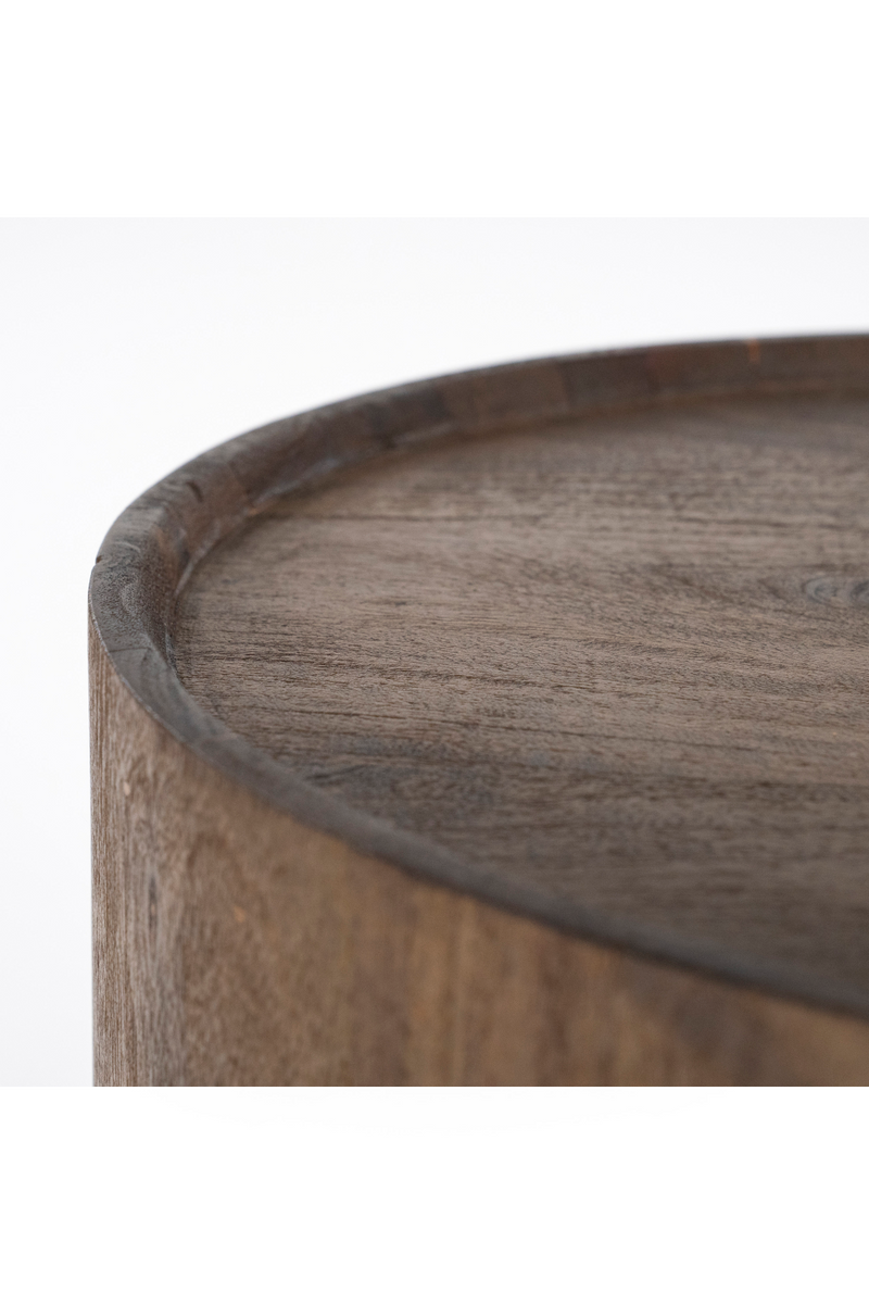 Cylindrical Wooden Side Table | Eleonora Zayn | Woodfurniture.com