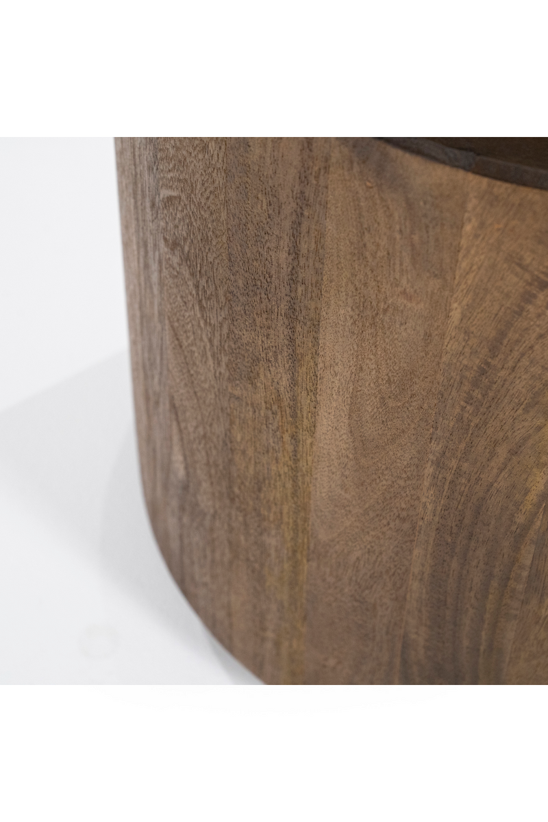 Cylindrical Wooden Side Table | Eleonora Zayn | Woodfurniture.com